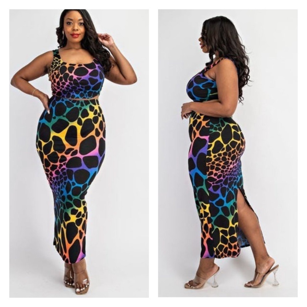 ➕ Multicolor Skirt Set
